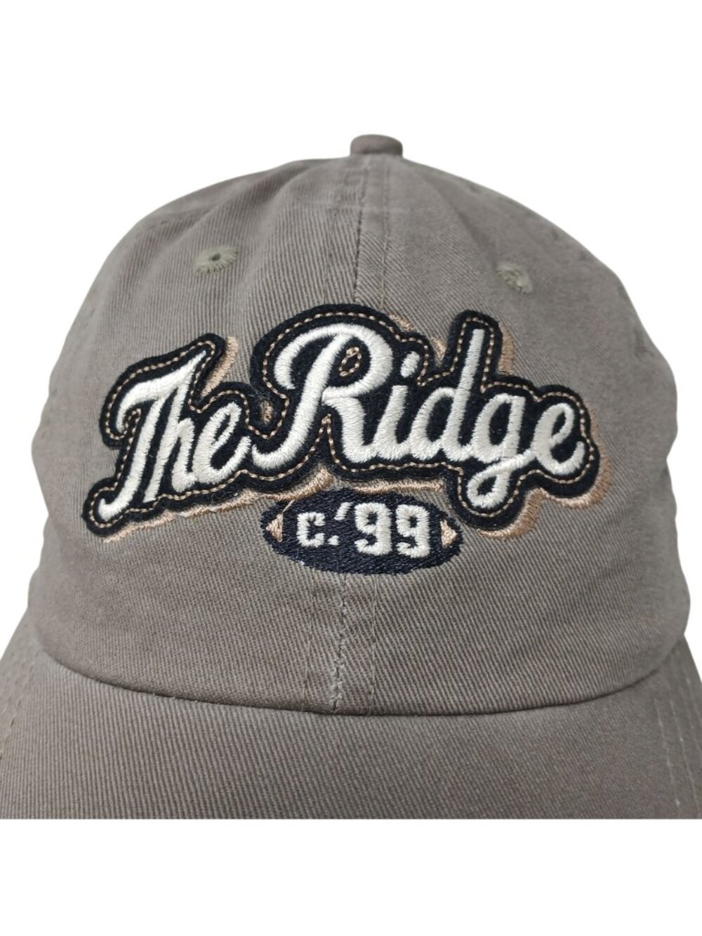 The Ridge C99 Embroidered Khaki Baseball Cap Ahead Vintage Classic Adj #D-7 - Picture 2 of 9